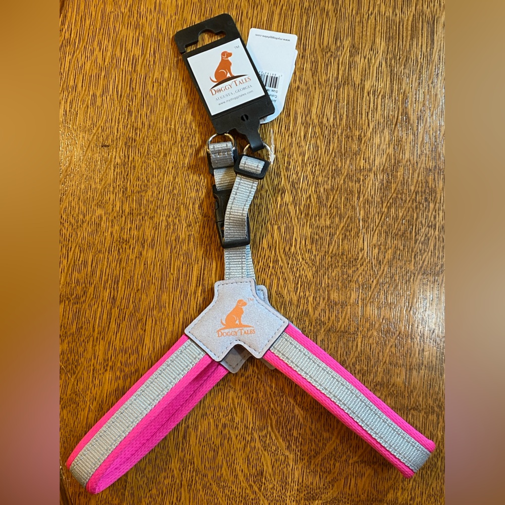 Med. B Doggy Tales New Padded Harness by Doggy Tales Medium Hot Pink L361000HP